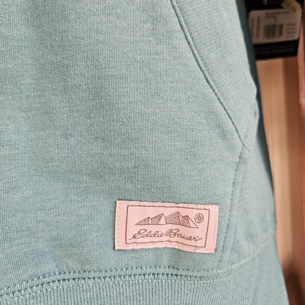 NWT.Eddie Bauer Teal Zip-Up Hoodie..Size Small - Picture 5 of 7